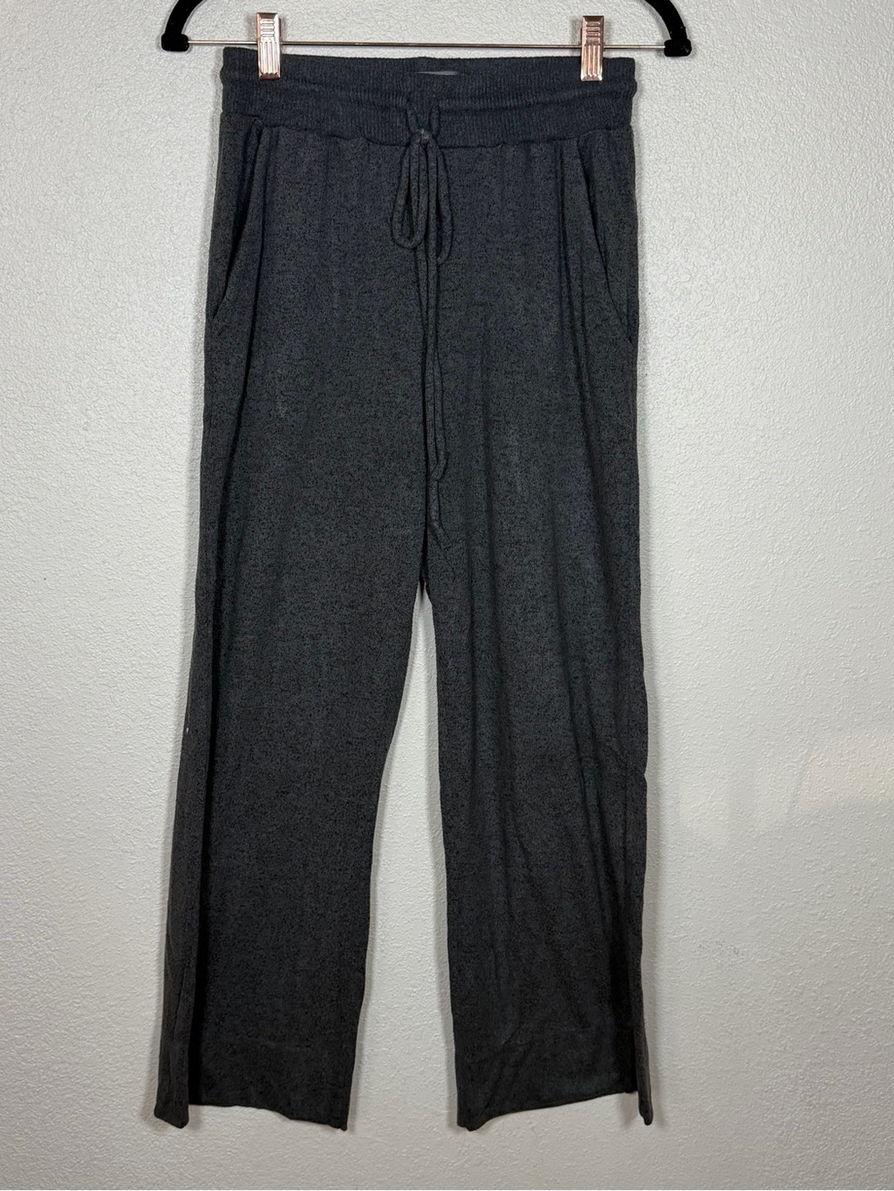 Anthropologie Women’s Gray Wide-Leg Lounge Pants Elastic Waist Pockets S